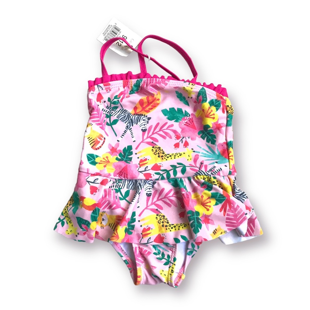 George Zoo Animal 🦓 🦒 Swimsuit 
Size 9-12 Months